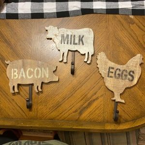 Farmhouse decor wall hooks